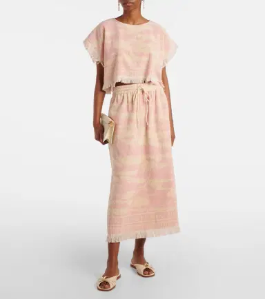 Zimmermann Maxine cotton terry crop top | Thumbnail 2