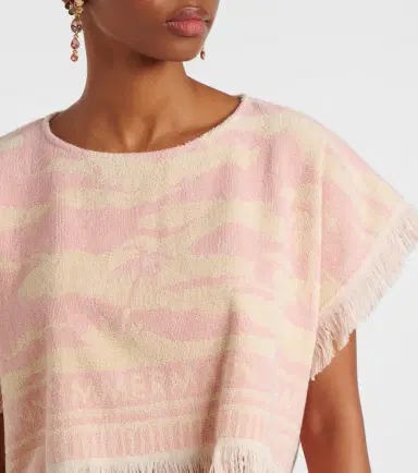 Zimmermann Maxine cotton terry crop top | Thumbnail 4