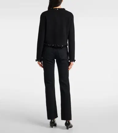 Tory Burch Kendra sequined wool and cashmere cardigan | Thumbnail 3 Tory Burch Kendra sequined wool and cashmere cardigan | Thumbnail 3