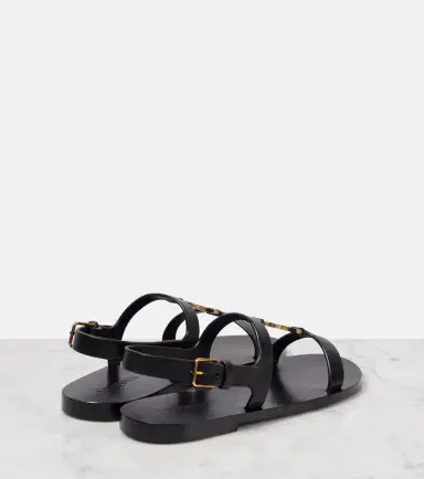 Saint Laurent Cassandra leather sandals | Thumbnail 5