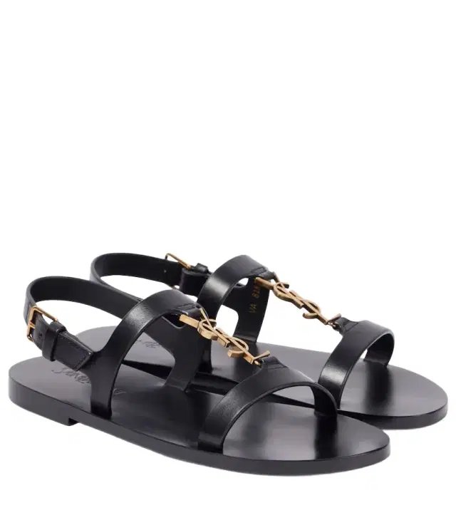 Saint Laurent Cassandra leather sandals