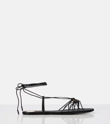 Saint Laurent Babylone Cassandre leather sandals | Thumbnail 4