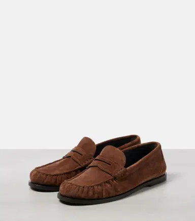 Saint Laurent Laurent suede penny loafers | Thumbnail 4