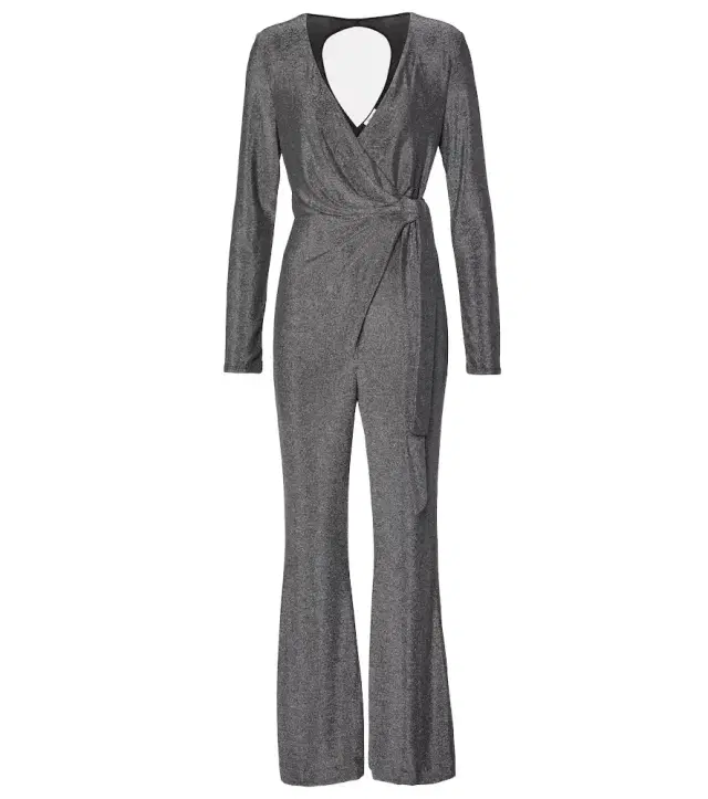 Diane von Furstenberg Cosima Two lamé jumpsuit