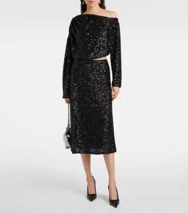 Diane von Furstenberg Belle sequined asymmetric top | Thumbnail 2