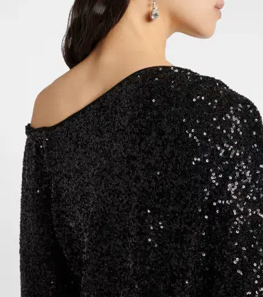 Diane von Furstenberg Belle sequined asymmetric top | Thumbnail 3