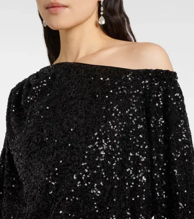 Diane von Furstenberg Belle sequined asymmetric top | Thumbnail 5