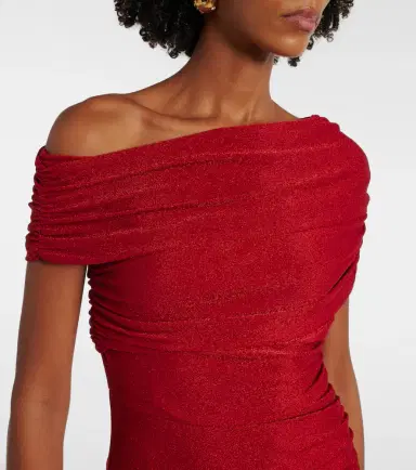 Diane von Furstenberg Agustin lamé midi dress | Thumbnail 2