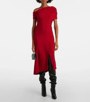Diane von Furstenberg Agustin lamé midi dress | Thumbnail 3