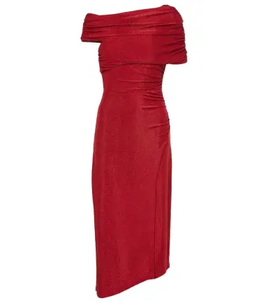Diane von Furstenberg Agustin lamé midi dress | Thumbnail 1