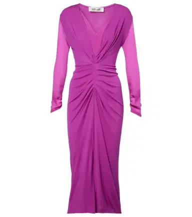Diane von Furstenberg Hades gathered jersey midi dress | Thumbnail 1
