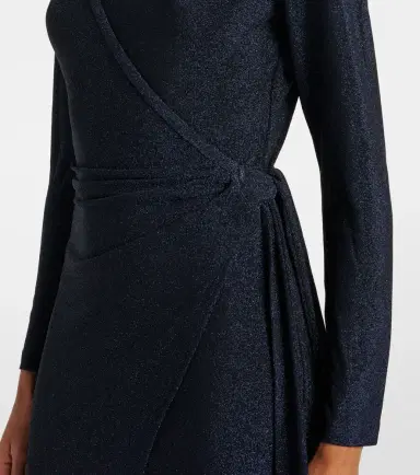 Diane von Furstenberg Simona lamé wrap dress | Thumbnail 3