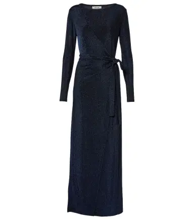 Diane von Furstenberg Simona lamé wrap dress | Thumbnail 1
