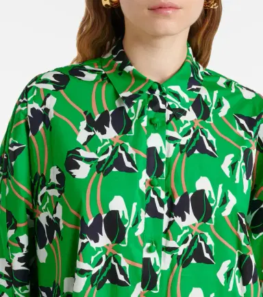 Diane von Furstenberg Caleb printed cotton blouse | Thumbnail 4
