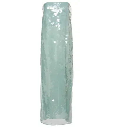 Staud Casey sequined strapless maxi dress | Thumbnail 1 Staud Casey sequined strapless maxi dress | Thumbnail 1