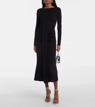 Staud Ruched jersey midi dress | Thumbnail 2