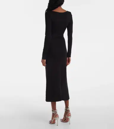 Staud Ruched jersey midi dress | Thumbnail 5