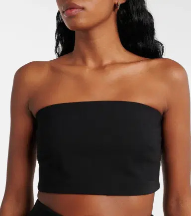 Staud Palladium strapless crop top | Thumbnail 4