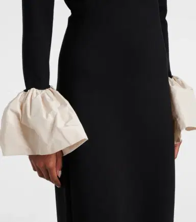 Staud Hawthorne taffeta-trimmed maxi dress | Thumbnail 5