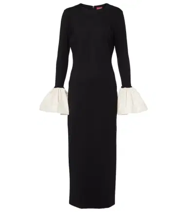 Staud Hawthorne taffeta-trimmed maxi dress | Thumbnail 1