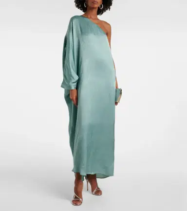 Staud Sonia one-shoulder satin maxi dress | Thumbnail 2