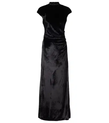 Staud Tina ruched velvet gown | Thumbnail 1