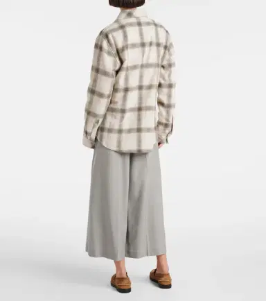 God's True Cashmere Moon plaid cashmere shirt | Thumbnail 3