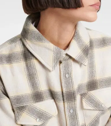 God's True Cashmere Moon plaid cashmere shirt | Thumbnail 4