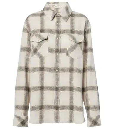 God's True Cashmere Moon plaid cashmere shirt | Thumbnail 1