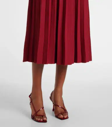 Staud Beaton chiffon-trimmed velvet maxi dress | Thumbnail 5