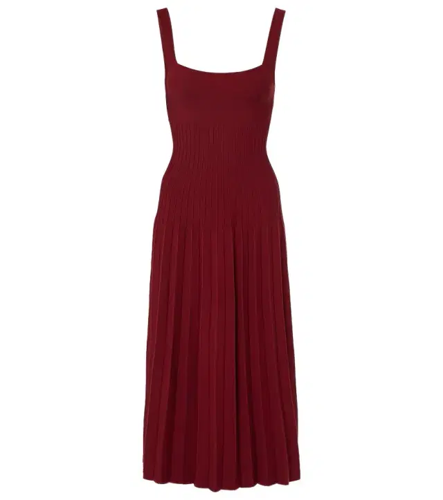 Staud Beaton chiffon-trimmed velvet maxi dress