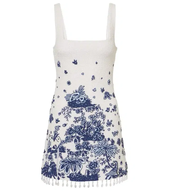 Le Sable fringed beaded minidress