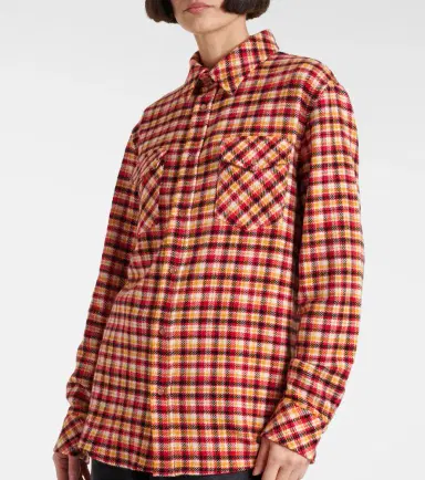 God's True Cashmere Time plaid cashmere shirt | Thumbnail 4