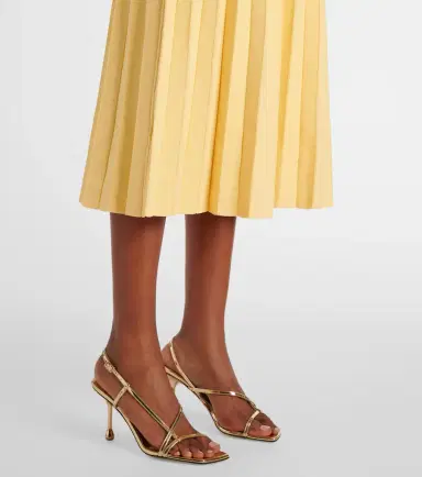Staud Ellison pleated midi dress | Thumbnail 4