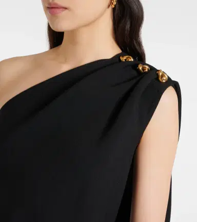 Bottega Veneta Knot caped draped crêpe top | Thumbnail 3 Bottega Veneta Knot caped draped crêpe top | Thumbnail 3