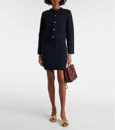 Bottega Veneta Bouclé midi skirt | Thumbnail 4