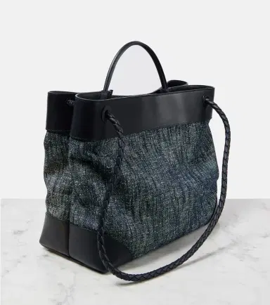 Bottega Veneta Andiamo Large denim tote bag | Thumbnail 4