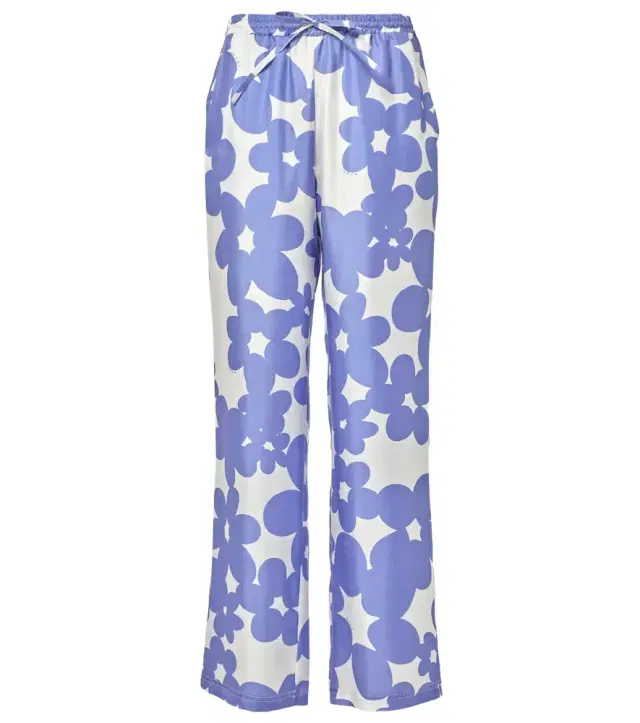 Marni Floral silk wide-leg pants