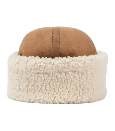 Toteme Shearling and leather hat | Thumbnail 1