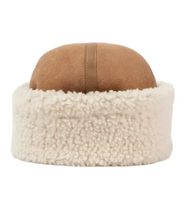 Toteme Shearling and leather hat