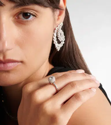Pomellato Nudo Petit 18kt white gold ring with diamonds | Thumbnail 4 Pomellato Nudo Petit 18kt white gold ring with diamonds | Thumbnail 4