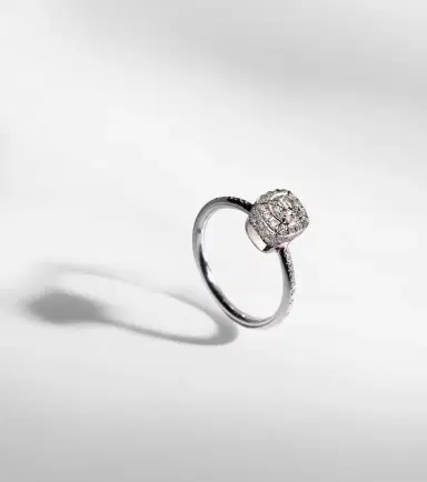 Pomellato Nudo Petit 18kt white gold ring with diamonds | Thumbnail 5 Pomellato Nudo Petit 18kt white gold ring with diamonds | Thumbnail 5