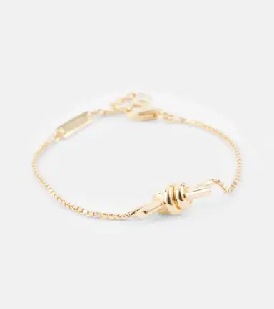 Bottega Veneta Knot gold-plated sterling silver bracelet | Thumbnail 4