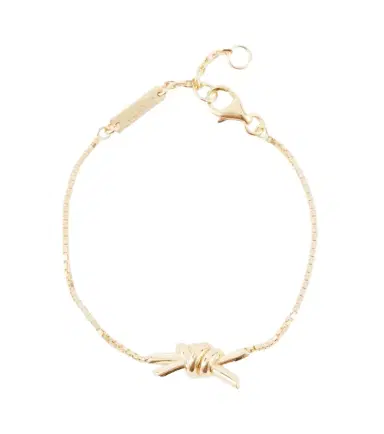 Bottega Veneta Knot gold-plated sterling silver bracelet | Thumbnail 1