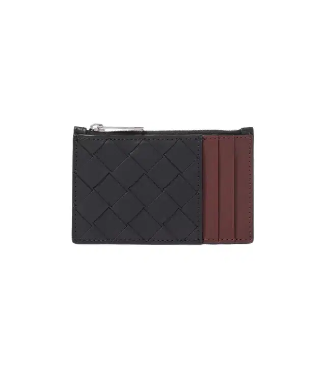 Bottega Veneta Intrecciato zip-up leather card case