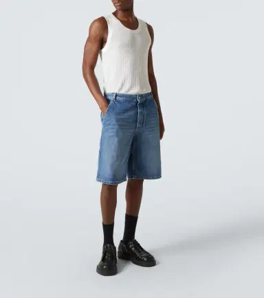 Bottega Veneta High-rise denim Bermuda shorts | Thumbnail 4 Bottega Veneta High-rise denim Bermuda shorts | Thumbnail 4
