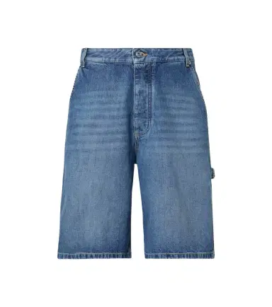 Bottega Veneta High-rise denim Bermuda shorts | Thumbnail 1 Bottega Veneta High-rise denim Bermuda shorts | Thumbnail 1