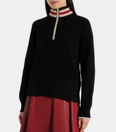 Brunello Cucinelli Wool half-zip sweater | Thumbnail 3
