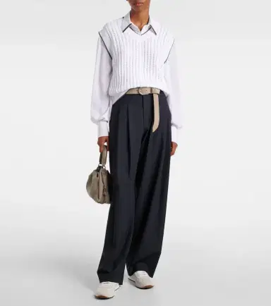 Brunello Cucinelli Monili silk satin shirt | Thumbnail 4