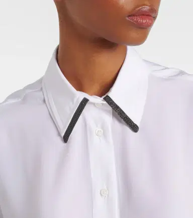Brunello Cucinelli Monili silk satin shirt | Thumbnail 6